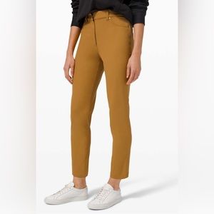 Lululemon City Sleek Slim-Fit 5 Pocket Trouser in Spiced Bronze